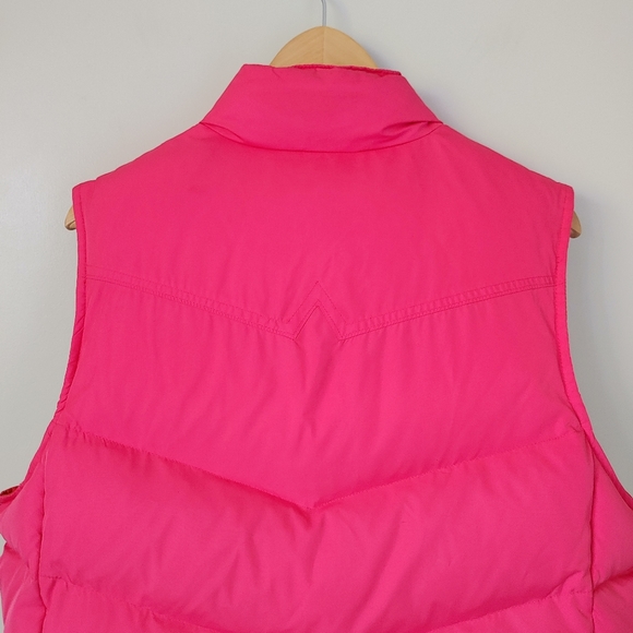 Vintage Gap Down-filled Puffer Vest Pink Size XL Quilted - Picture 9 of 12